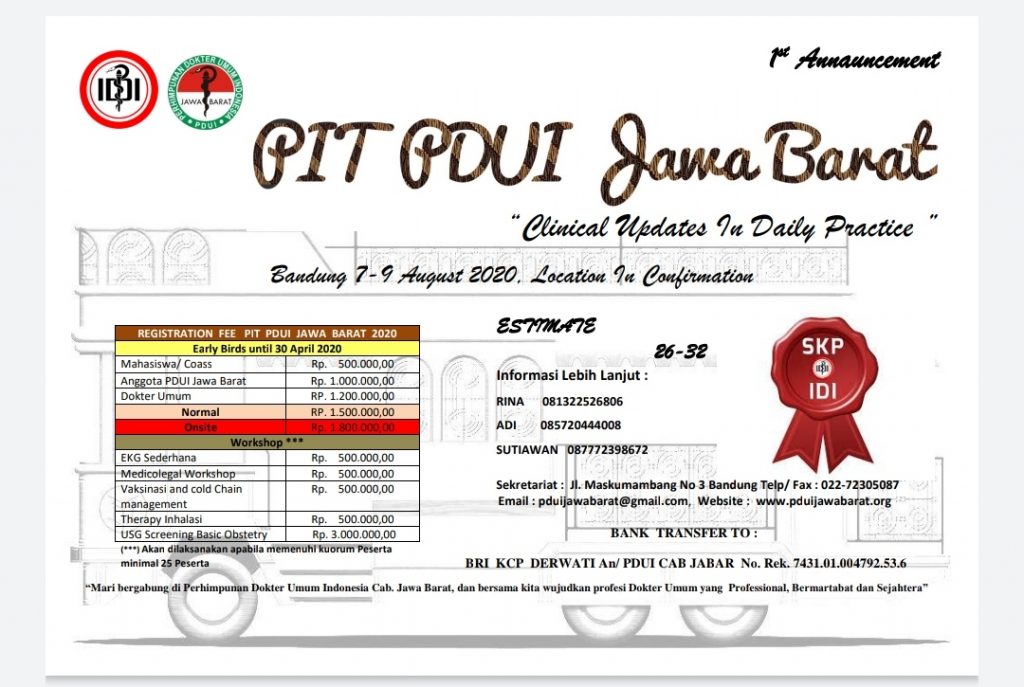 Informasi PIT PDUI JABAR 2020