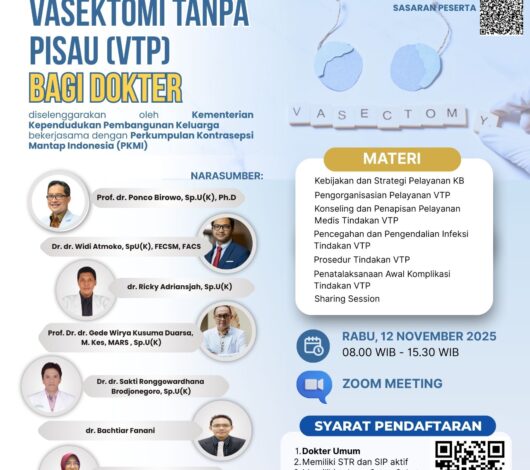 Webinar Nasional “Vasektomi Tanpa Pisau (VTP) Bagi Dokter”