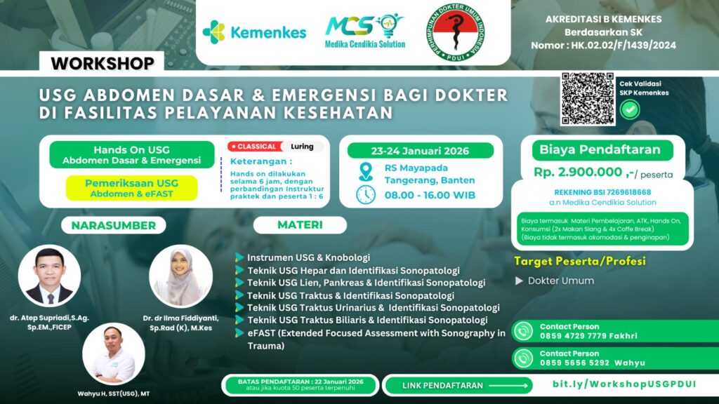 Workshop USG Abdomen Dasar dan Emergensi Bagi Dokter